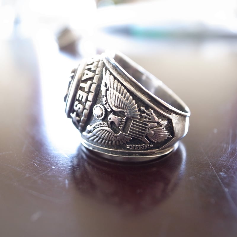 US Army Ring 約16号 アンティーク カレッジリング | Gallows Hill