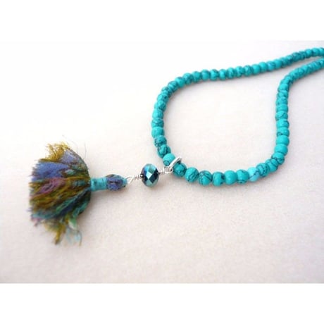 Bracelet "Nina des Criquets" Pearl Vert Blu ブレスレット