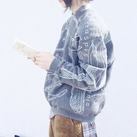 【on champion】 OMA overdrawing sweatshirt 77  satisfaction  原始肺魚 | primitive lung fish