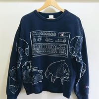 【on champion】OMA overdrawing sweatshirt 73  2top   TB-303 & Giant panda