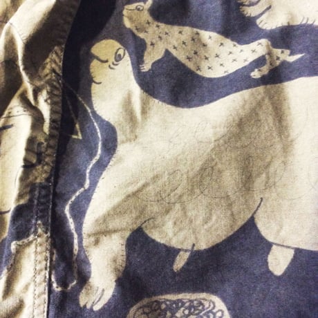 【on military】OMA overdrawing ショートパンツ｜shorts 08. 神話時代の動物｜animals of the mythical period