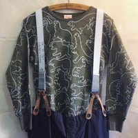【on military】 OMA overdrawing sweatshirt 80 satisfaction  Ouija sticking with you