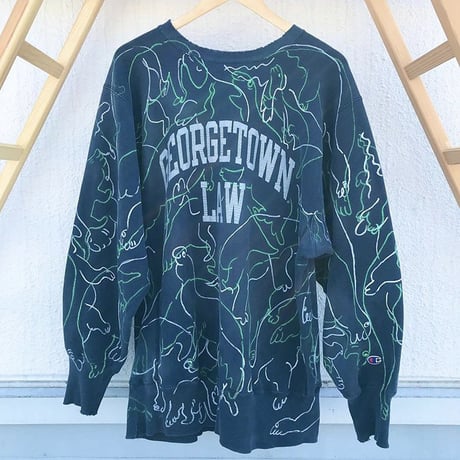 【on champion】 OMA overdrawing sweatshirt satisfaction 78 3D ouija Sound vibrat ver.