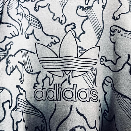 OMA overdrawing on adidas 02 sweatshirt   TRAINING OF LIFE  Size L