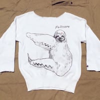 【on champion】OMA overdrawing トレーナー｜sweatshirt 50 mutation length（2top）ナマケモノ｜sloth