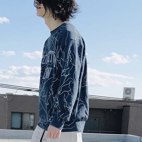 【on champion】 OMA overdrawing sweatshirt satisfaction 78 3D ouija Sound vibrat ver.