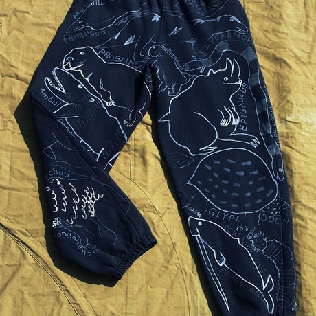【on champion】OMA overdrawing スエットパンツ03「絶滅動物｜extinct animals」