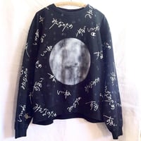 OMA non standard contemporary 02 on champion sweatshirt「3 words to end the world｜世界を滅ぼした三つの言葉 」