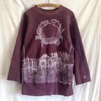 【on champion】sweatshirt 67 2top,satisfaction,mutation length     蟹と自然災害、乾電池と原始の海