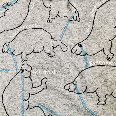 OMA overdrawing sweatshirt 90 on fruit of the room  泣きウィジャ／Crying ouija