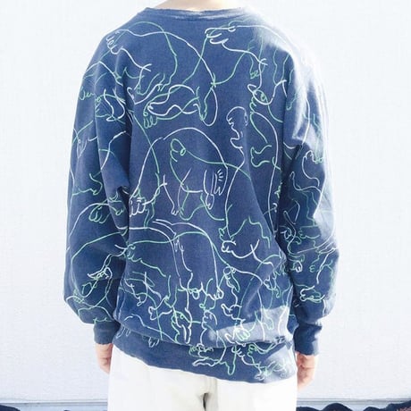【on champion】 OMA overdrawing sweatshirt satisfaction 78 3D ouija Sound vibrat ver.