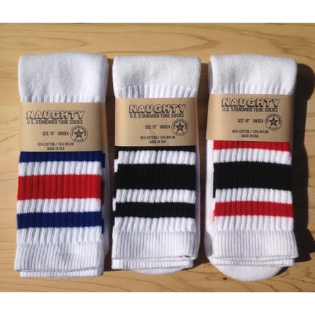 "OLD SCHOOL" STRIPED TUBE SOCKS