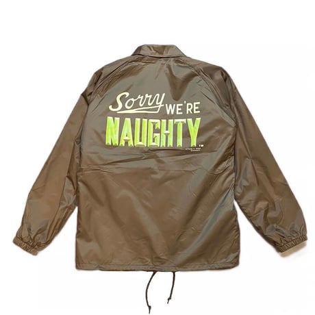 WE'RE NAUGHTY COACH JACKET(KHA)