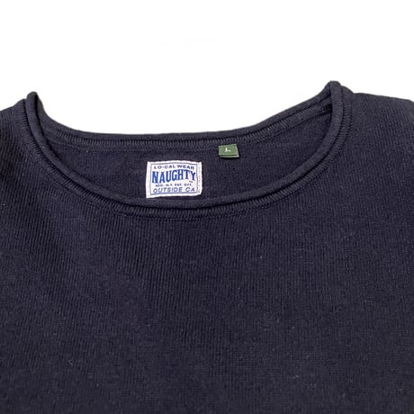 ROLL UP SWEATER (NVY)