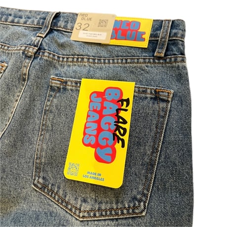 🇺🇸【NEO BLUE】FLARE BAGGY JEANS