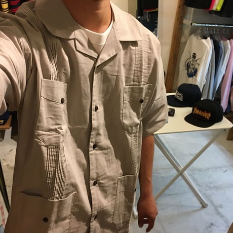 LINEN S/S GUAYABERA