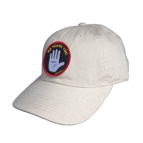 "NO THANK YOU" 6PANEL B.B. CAP