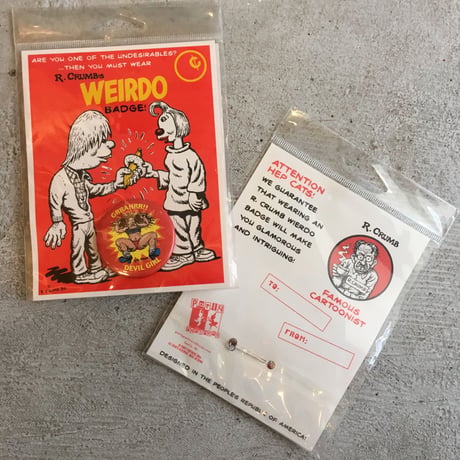 DEADSTOCK/ R.Crumb's WEIRDO BADGE