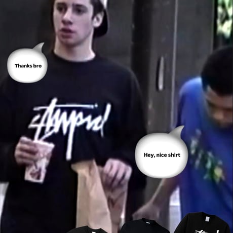 🇺🇸DEAR SKATING / Stupid Tee(BLK)