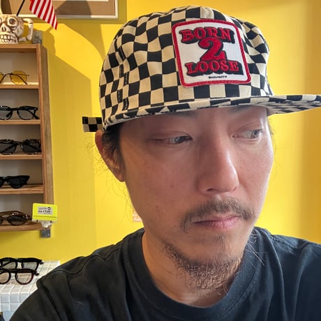 B2L CHECKERD CAP (BLK)