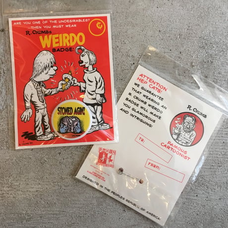 DEADSTOCK/ R.Crumb's WEIRDO BADGE