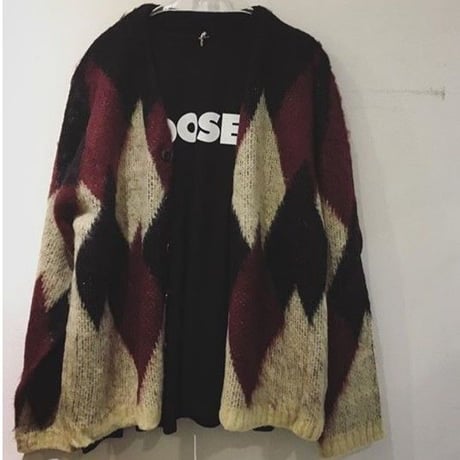 ACRYLIC MOHAIR CARDIGAN