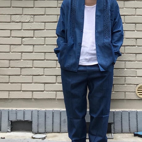 【ESTRELLA STANDARD GUAYABERA 】 “REJILLADA MEZCLILLA" SET-UP