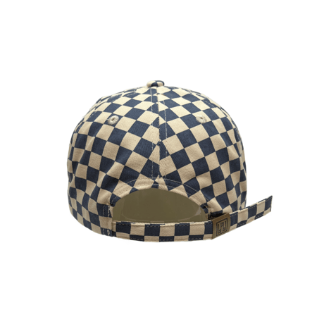 B2L CHECKERD CAP (BLU)