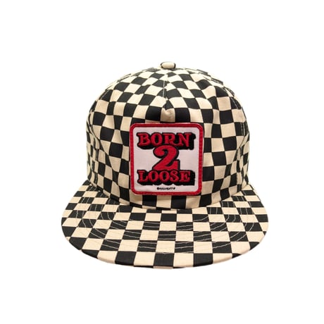 B2L CHECKERD CAP (BLK)