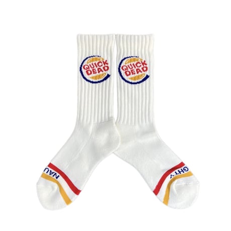 QD × NAUGHTY BURGER SOCKS