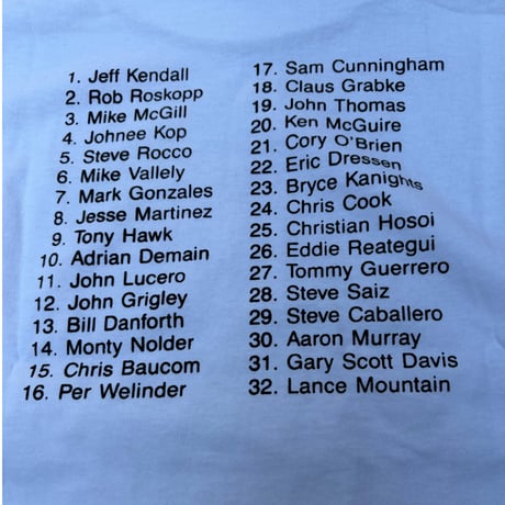 🇺🇸DEAR SKATING / WHO'S WHO Tee