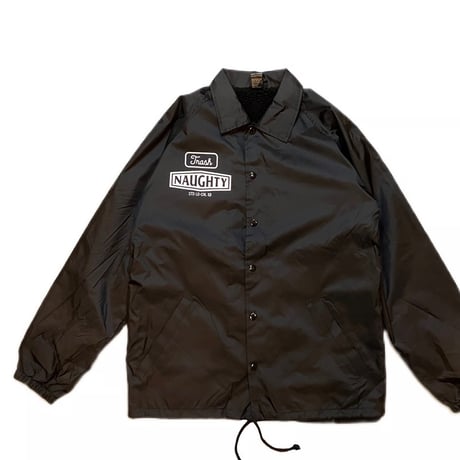 WE'RE NAUGHTY COACH JACKET(BLK)
