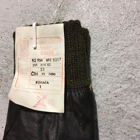 DEADSTOCK / 🇨🇿LEATHER GLOVE