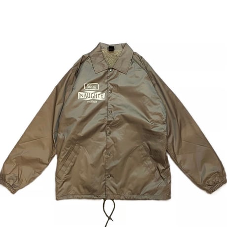 WE'RE NAUGHTY COACH JACKET(KHA)