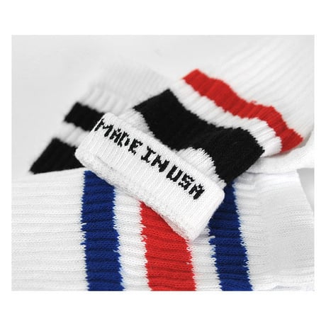 "OLD SCHOOL" STRIPED TUBE SOCKS
