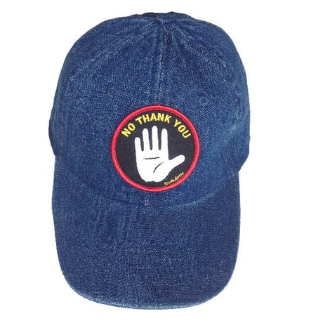 "NO THANK YOU" 6PANEL B.B. CAP