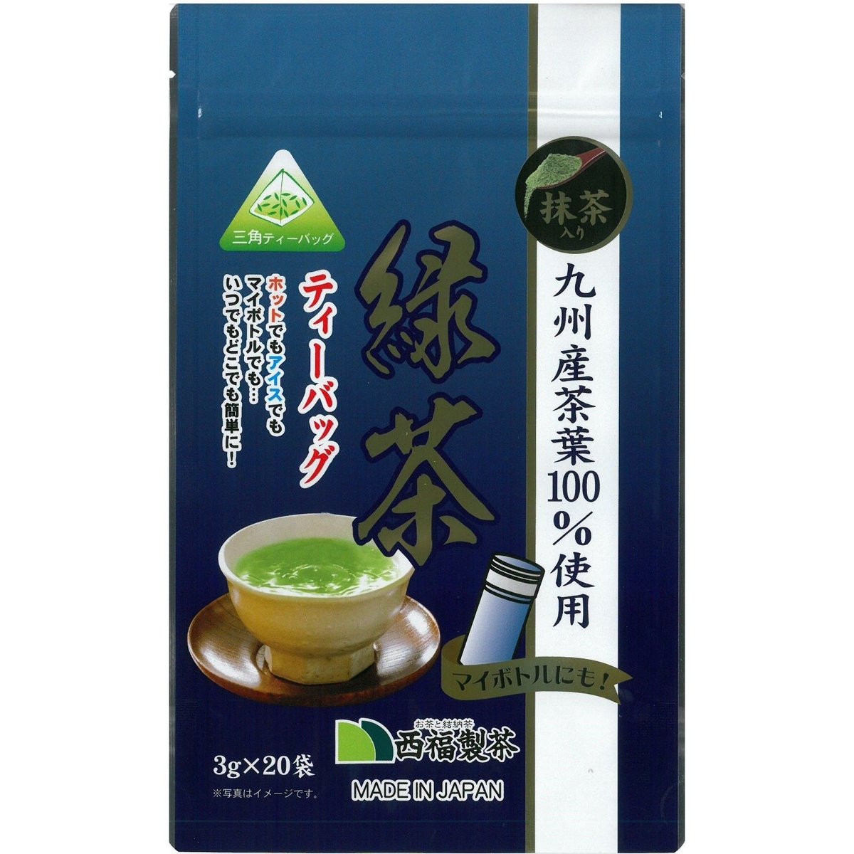 マイボトル抹茶入り緑茶ティーバッグ 3g×20P（Green tea with Matcha