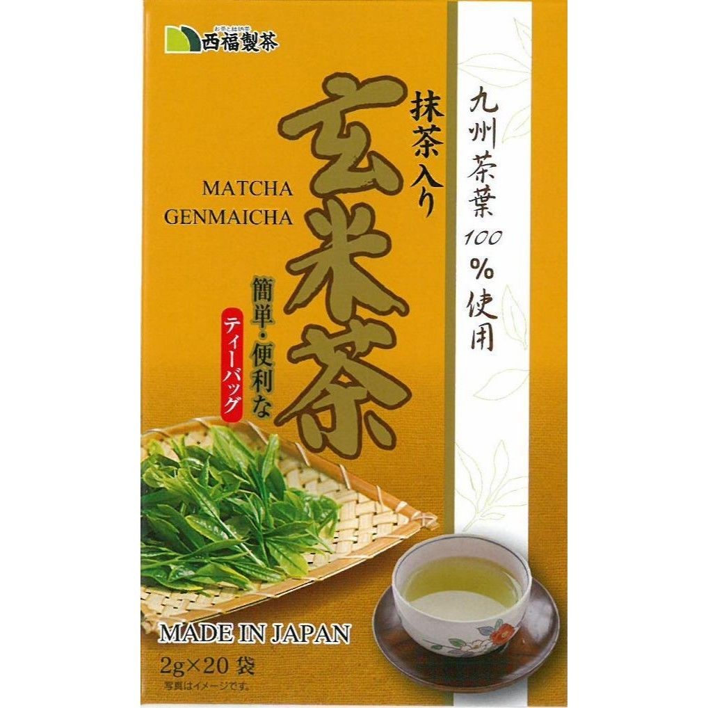 抹茶入り玄米茶ティーバッグ 2g×20P（Genmaicha with Matcha Tea