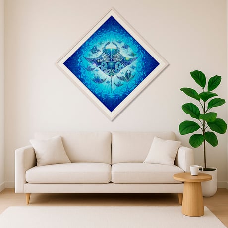 海の星～翠玉飛翼～ / Star of the Sea - Mantas flying in emerald rays -