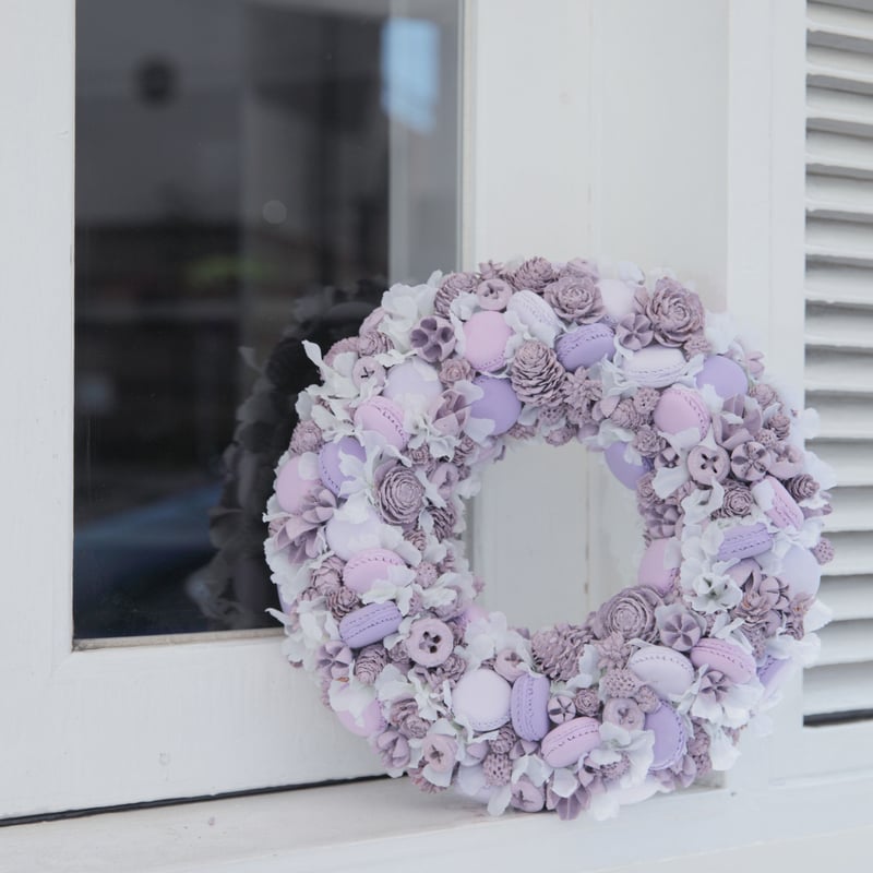マカロンリースⓇPurePuple 完成品 | Forever Love