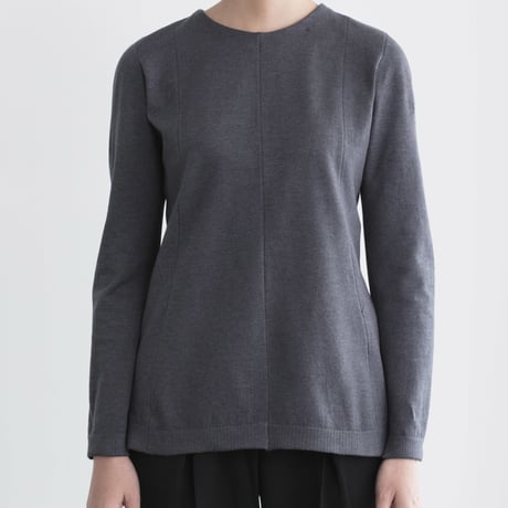 Women's  R necked Sweater Darkgray (Rネックセーター・ダークグレー ) 
