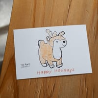 クリスマスカード　トナカイ