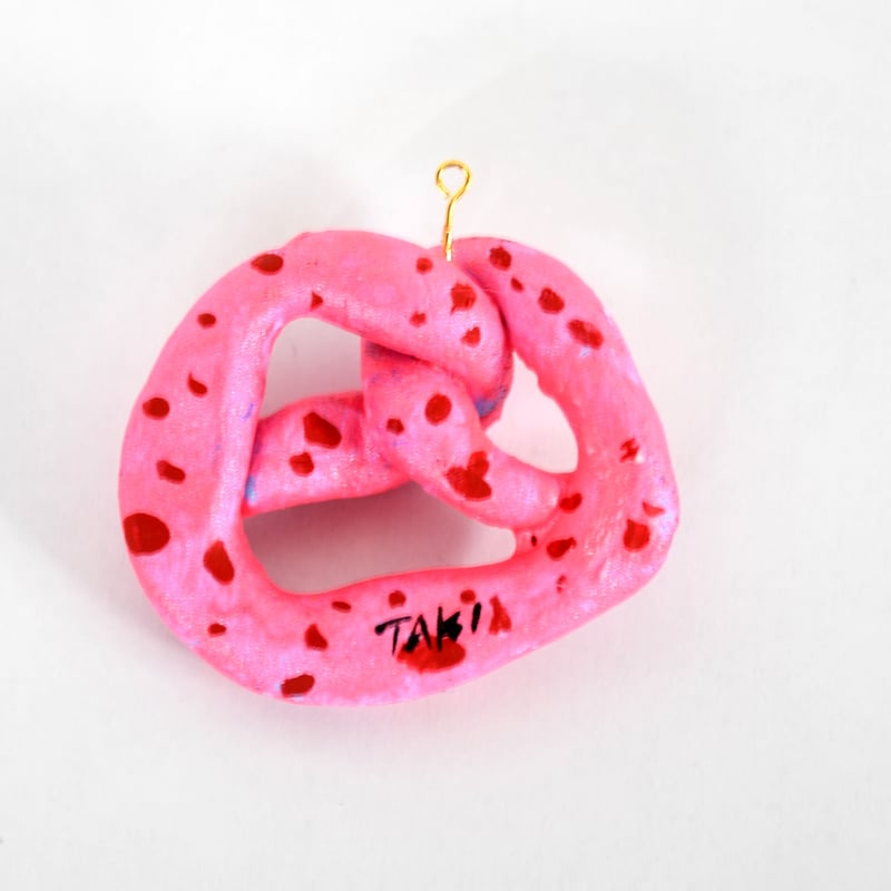 オーナメント作品] プレッツェル ピンク | takihana