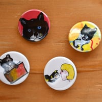 「ネコのまいにち」缶バッチ