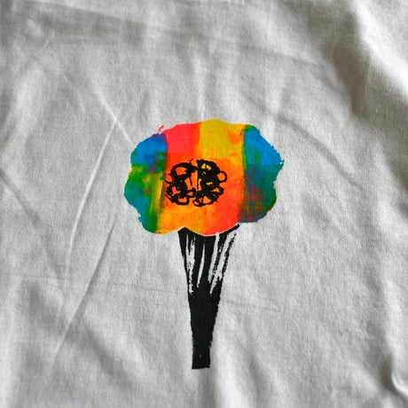 ロングTシャツ「Flower マーブル」