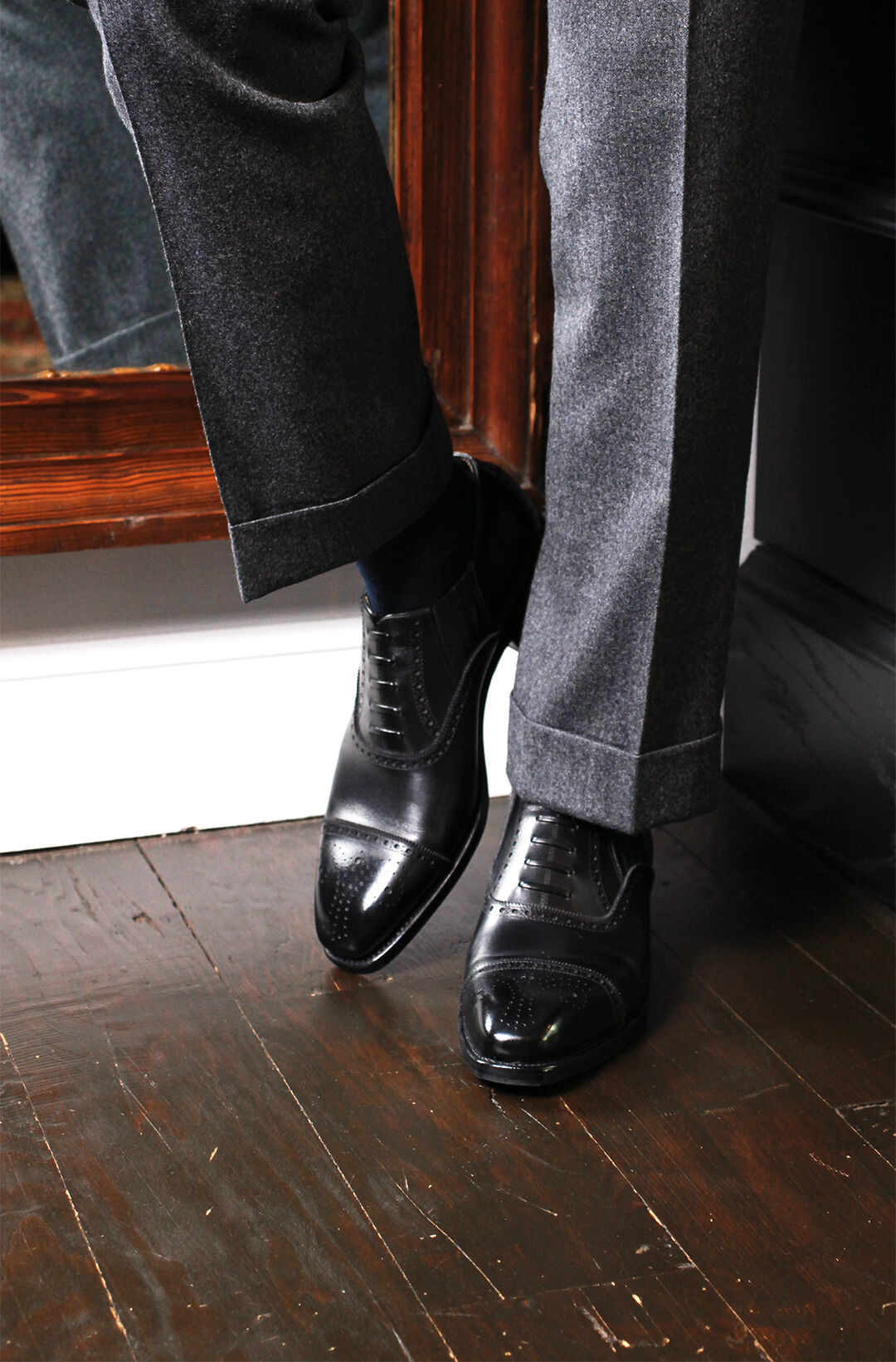 CH9311FH-01 / Black【 フランス アノネイ社製ボックスカーフ CH9311FH-01 / Black【 フランス アノネイ社製ボックスカーフ