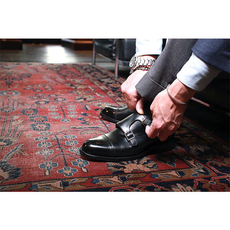 CP0102F-01 / Black【 フランス アノネイ社製ボックスカーフ