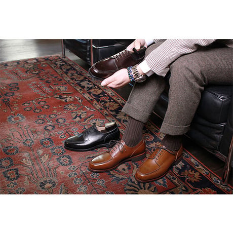 フランス アノネイ社製ボックスカーフ｜Apron front derby｜CP0401F-13