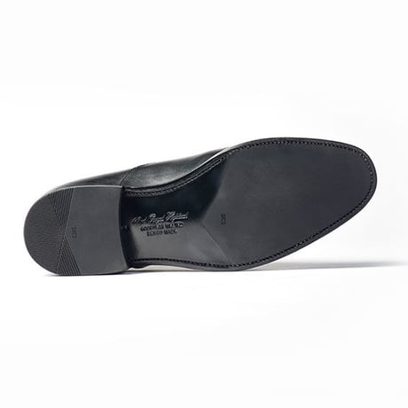 フランス アノネイ社製ボックスカーフ｜Swan neck cap toe oxford black｜CH9308FH-01