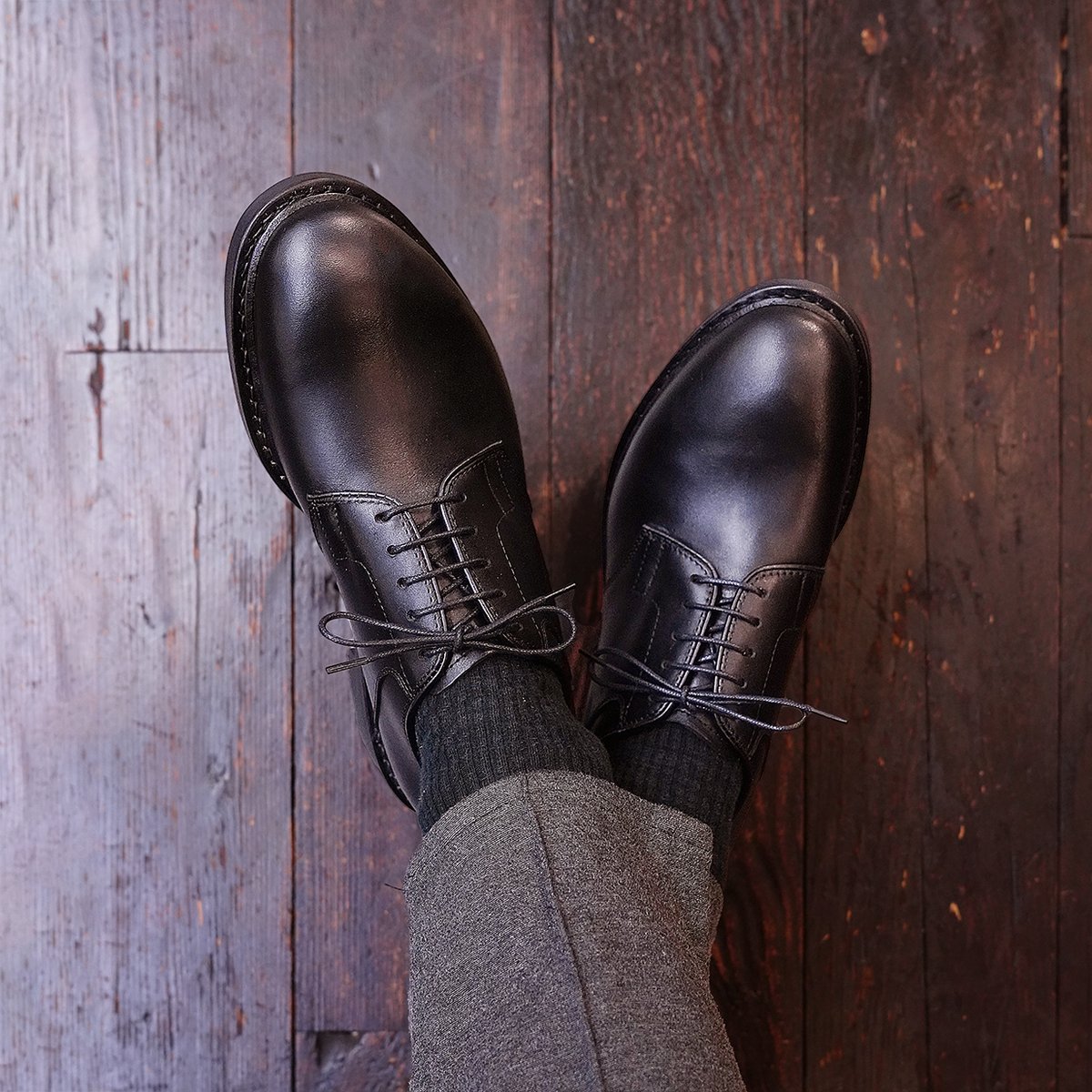 革靴 驚くほど柔らかい｜Explorer soft Black｜CSN4201-01 | 42ND
